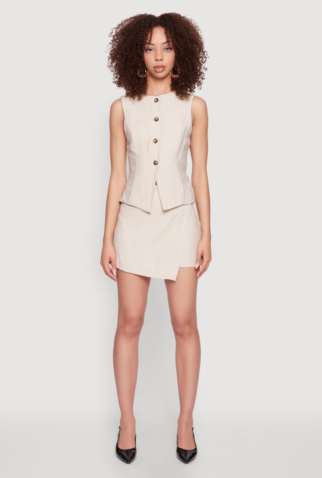 Pinstripe Skort