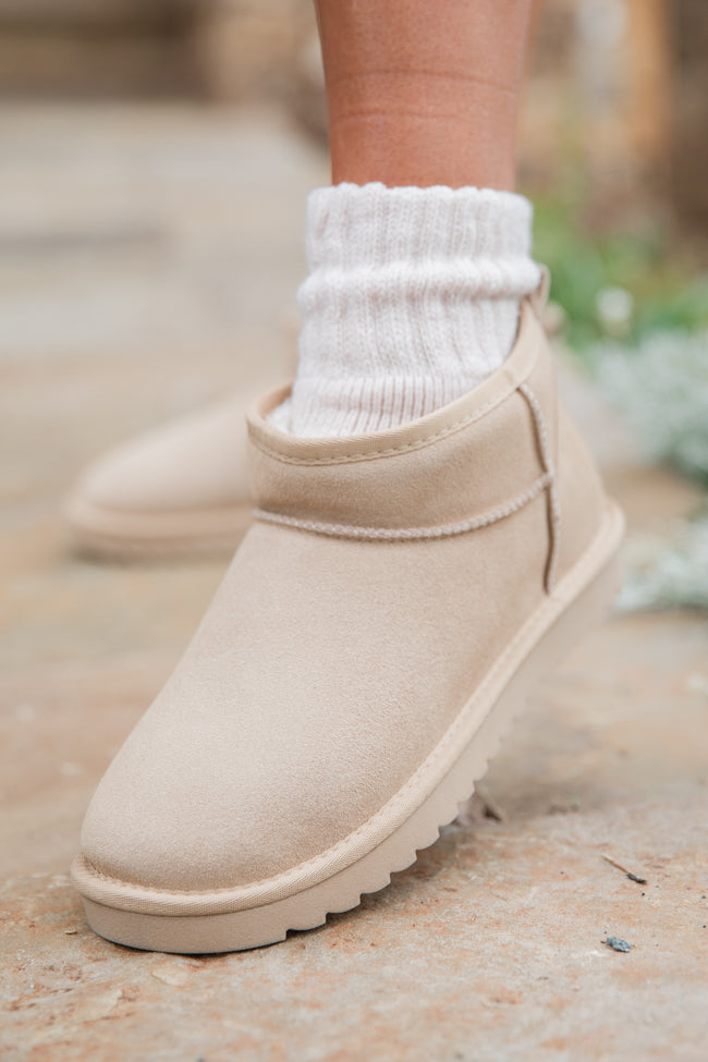 Georgia Light Beige Mini Boot FINAL SALE