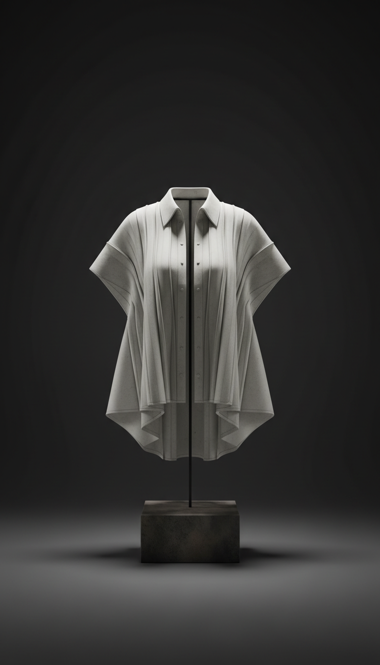 Concrete White Layered Shirt