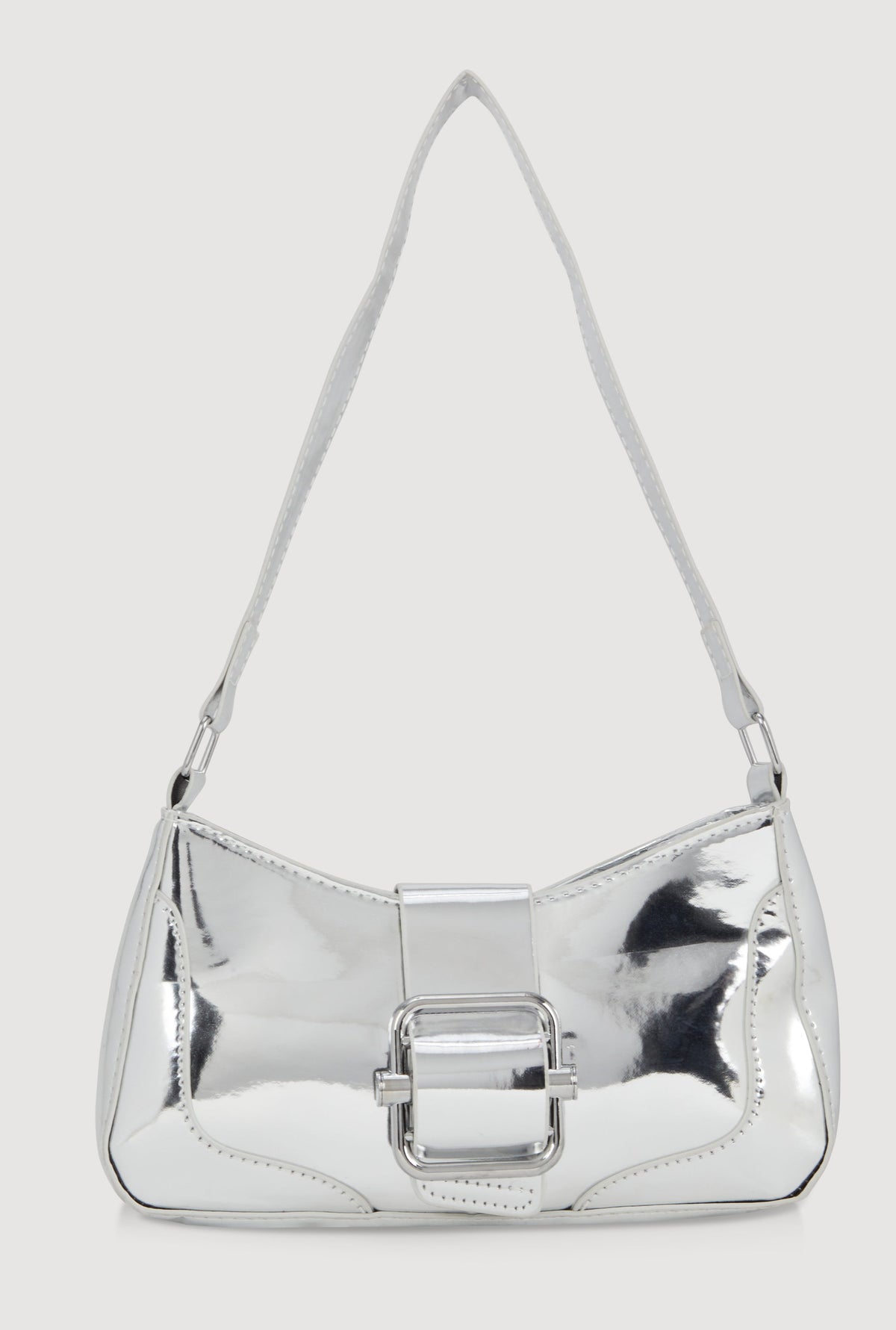 Buckle Detail Shoulder Bag
