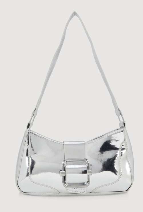 Buckle Detail Shoulder Bag