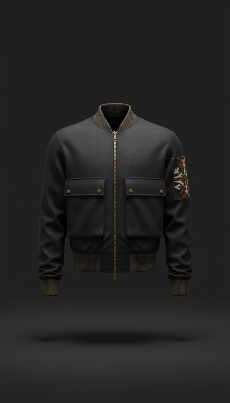 Midnight Statement Bomber Jacket