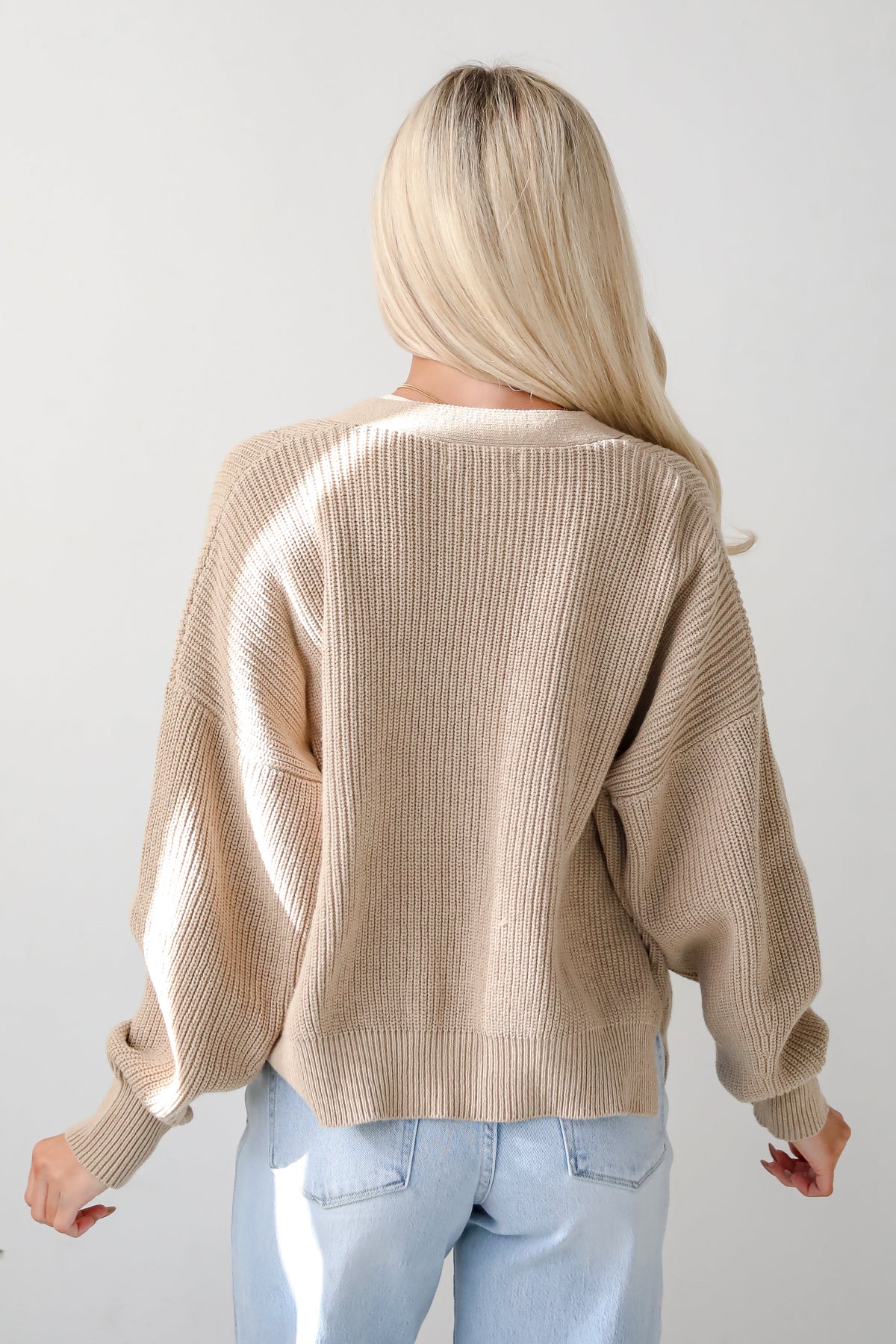 FINAL SALE - Completely Cozy Beige Sweater Cardigan